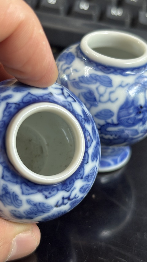 古玩陶瓷龍紋青花罐真品鑒賞圖