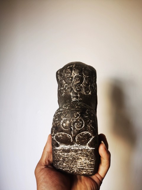 古玩雜項案頭獅真品鑒賞圖