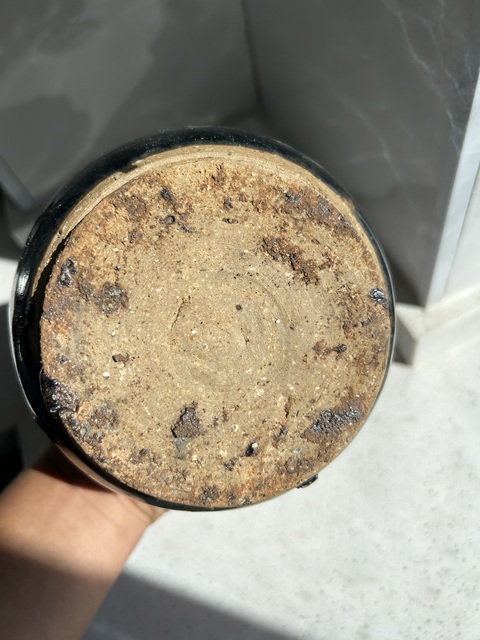 古玩陶瓷明代磁州窯兔毫弦紋玉壺春瓶(釉色釉水好)拍賣,當前價格336元