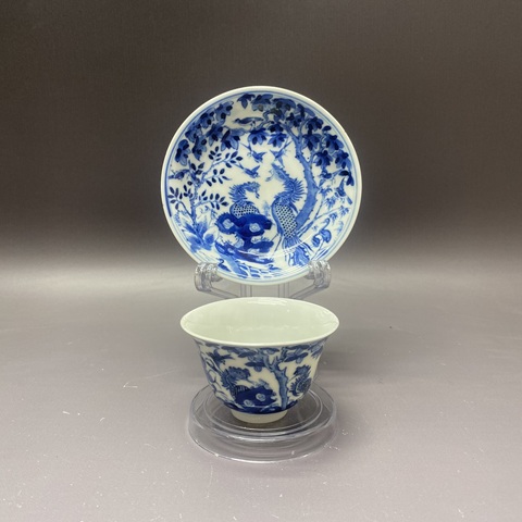 古玩陶瓷清晚期·【五倫圖】青花杯碟拍賣(mài),當(dāng)前價(jià)格4260元