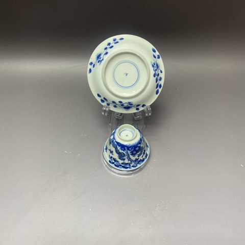 古玩陶瓷清晚期·【五倫圖】青花杯碟拍賣(mài),當(dāng)前價(jià)格4260元