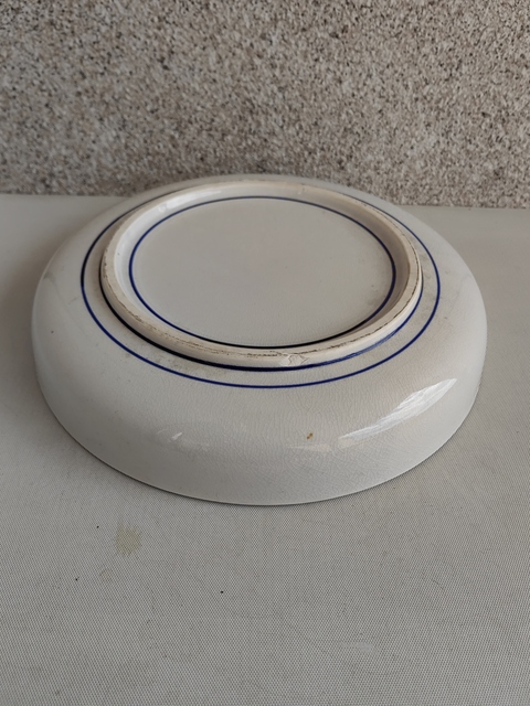 古玩陶瓷山水紋青花盤拍賣,當前價格350元