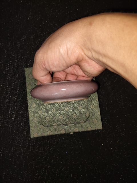 古玩陶瓷紅釉洗真品鑒賞圖