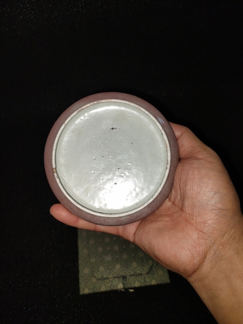 古玩陶瓷紅釉洗真品鑒賞圖