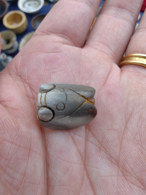 古玩玉器玉蟬型件真品鑒賞圖