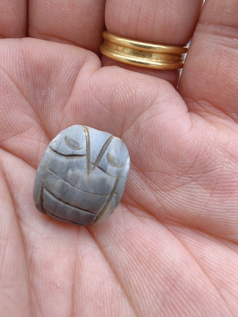 古玩玉器玉蟬型件真品鑒賞圖