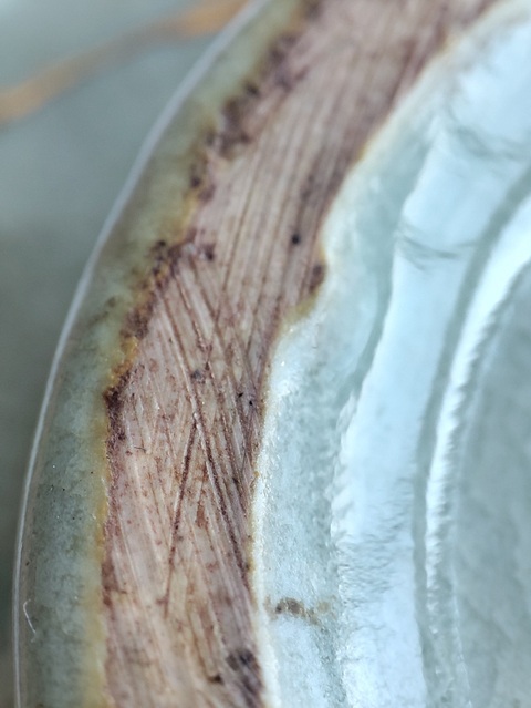 古玩陶瓷宋臨汝窯青瓷盞真品鑒賞圖