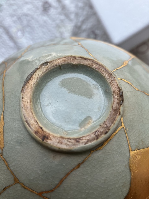 古玩陶瓷宋臨汝窯青瓷盞真品鑒賞圖