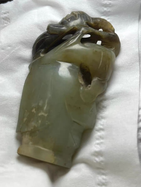 古玩玉器童子真品鑒賞圖