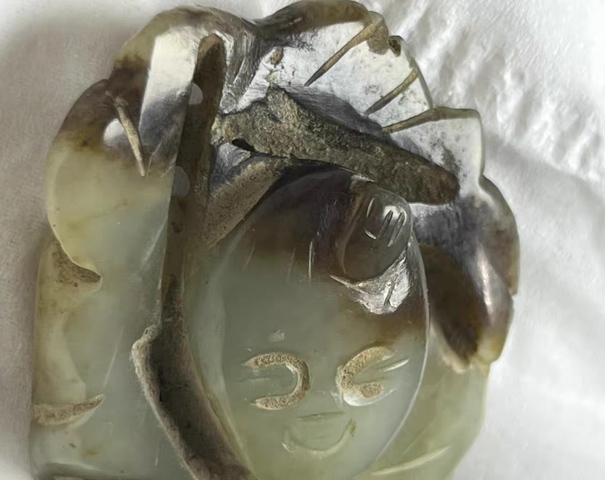 古玩玉器童子真品鑒賞圖