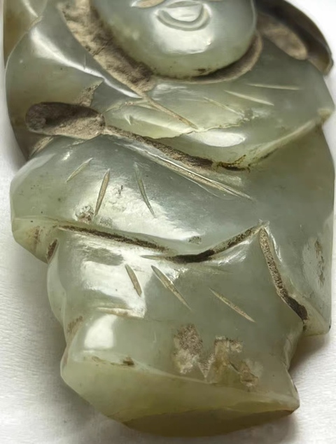 古玩玉器童子真品鑒賞圖