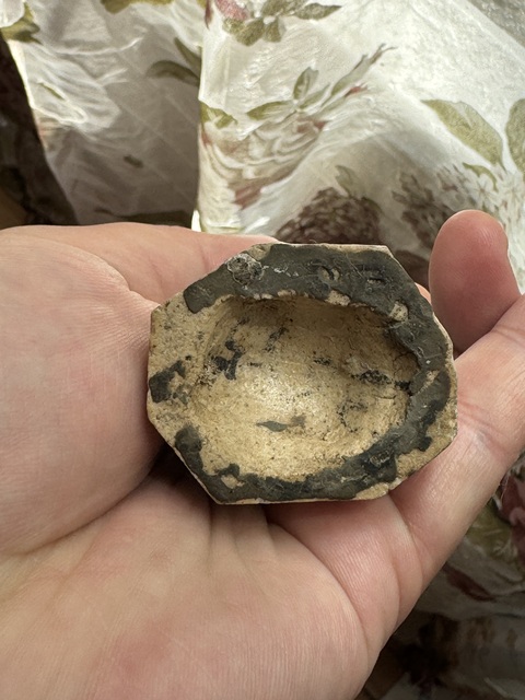 古玩陶瓷粉彩花卉人物瓷像真品鑒賞圖