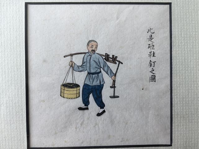 古玩字畫佚名晚清民國時期工筆人物鏡片真品鑒賞圖
