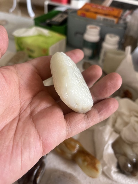 古玩玉器仿古紋飾玉牌真品鑒賞圖