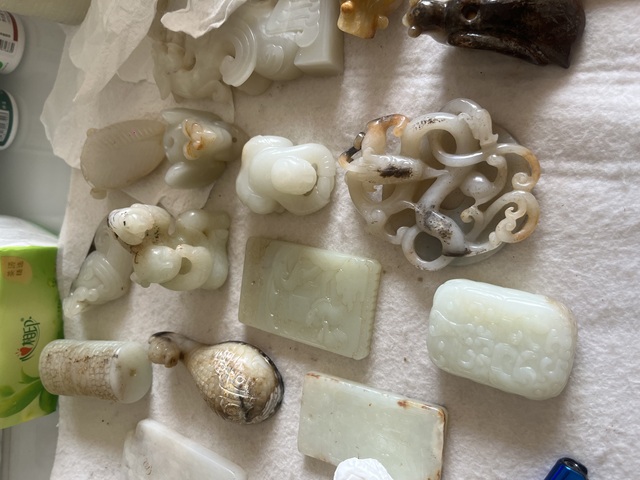 古玩玉器仿古紋飾玉牌真品鑒賞圖