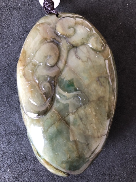 古玩玉器翡翠雕“壽星”把件真品鑒賞圖