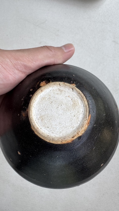 古玩陶瓷吉州窯黑釉茶盞真品鑒賞圖