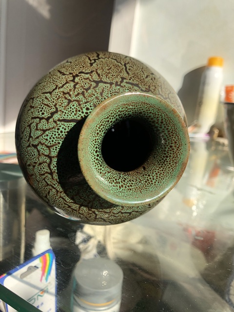 古玩陶瓷博山窯梅瓶真品鑒賞圖