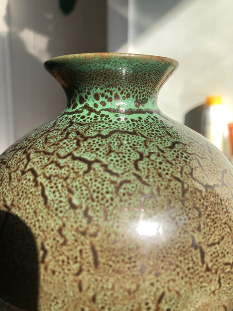 古玩陶瓷博山窯梅瓶真品鑒賞圖