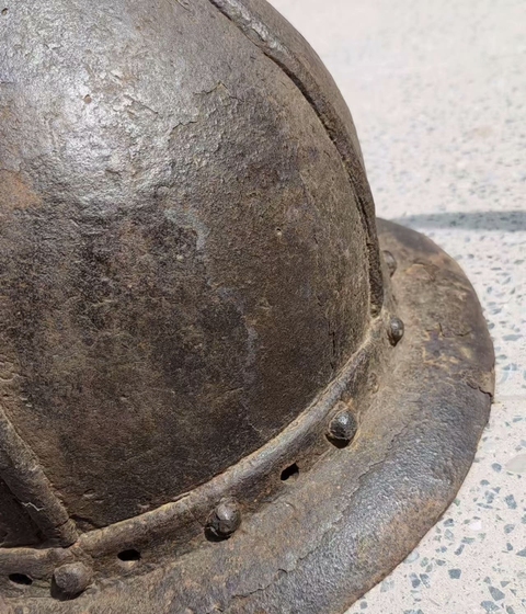 古玩雜項盔真品鑒賞圖