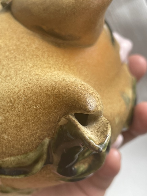 古玩陶瓷仿生倒流壺真品鑒賞圖