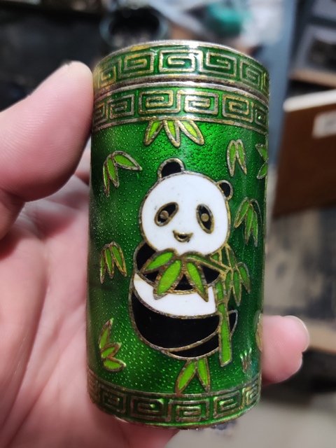 古玩雜項琺瑯彩小罐真品鑒賞圖