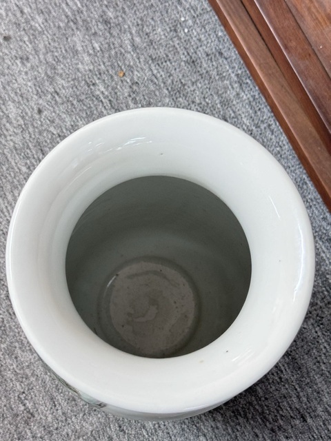 古玩陶瓷郭子儀遇仙圖粉彩燈籠瓶真品鑒賞圖