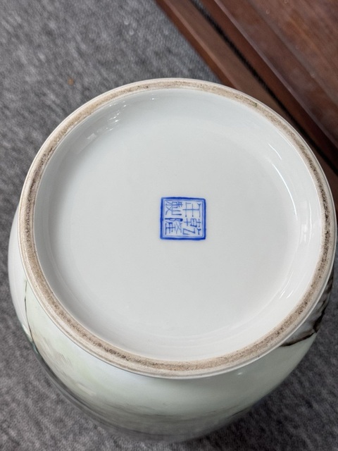 古玩陶瓷郭子儀遇仙圖粉彩燈籠瓶真品鑒賞圖