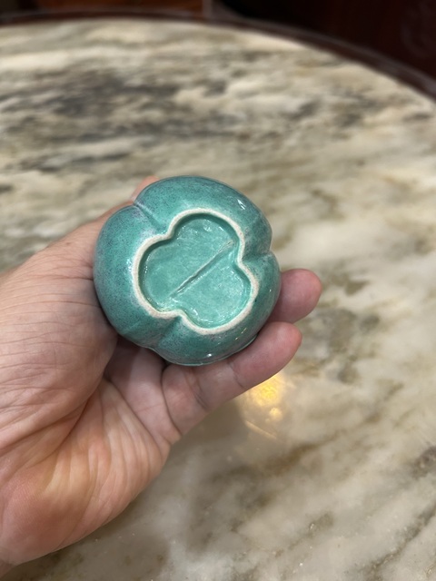 古玩陶瓷爐鈞釉三連葫蘆瓶真品鑒賞圖