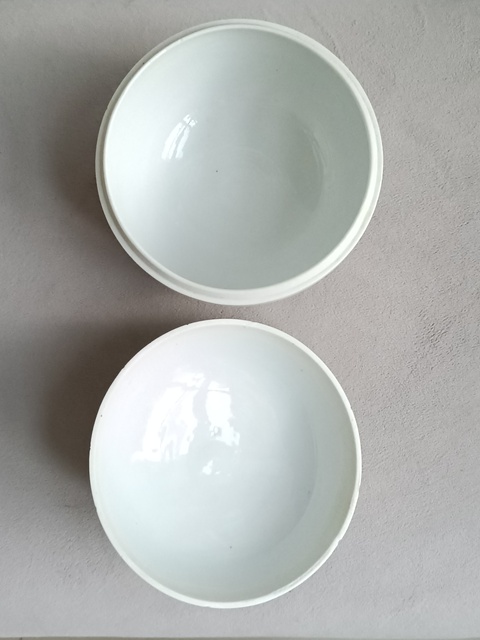 古玩陶瓷白釉南瓜蓋盒真品鑒賞圖