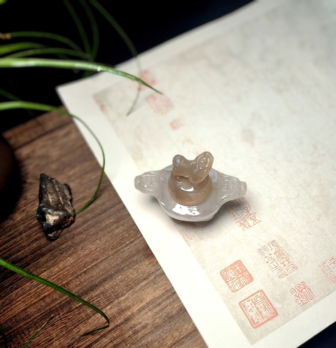 古玩雜項瑪瑙香爐真品鑒賞圖