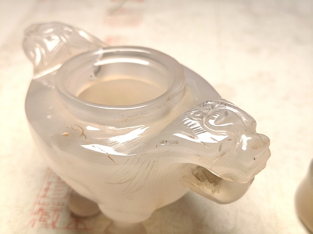 古玩雜項瑪瑙香爐真品鑒賞圖