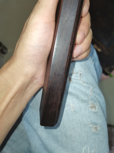 古玩雜項清紫檀木鎮紙拍賣,當前價格800元