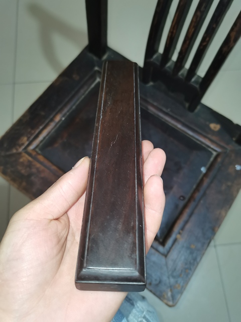 古玩雜項清紫檀木鎮紙拍賣,當前價格800元