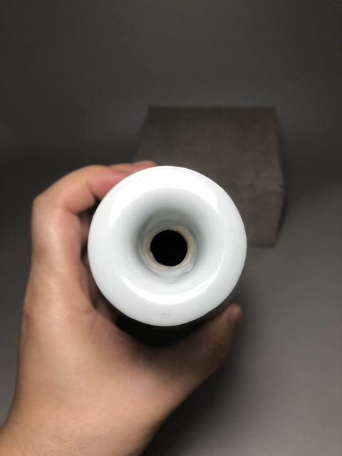 古玩陶瓷青花花卉紋玉壺春瓶真品鑒賞圖
