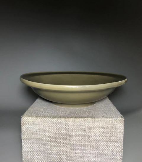 古玩陶瓷龍泉青瓷折沿盤真品鑒賞圖