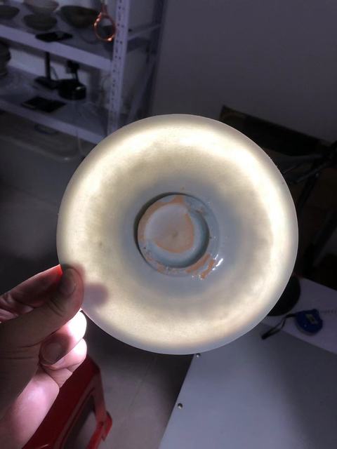 古玩陶瓷青白釉娃娃盤真品鑒賞圖