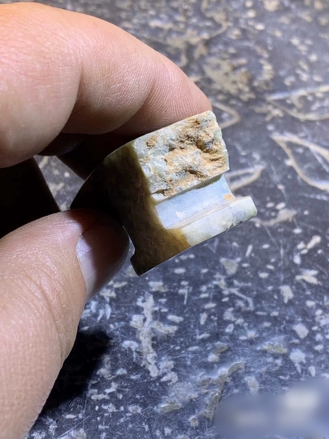 古玩玉器龍鉤殘件真品鑒賞圖