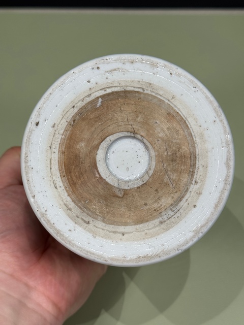 古玩陶瓷西廂記青花筆筒真品鑒賞圖