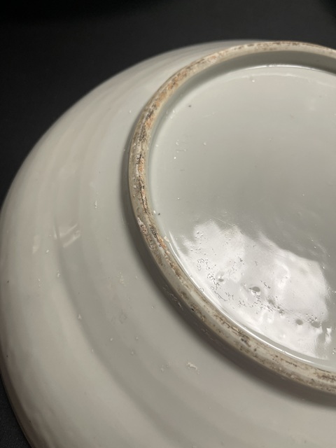 古玩陶瓷芭蕉麒麟紋青花盤真品鑒賞圖