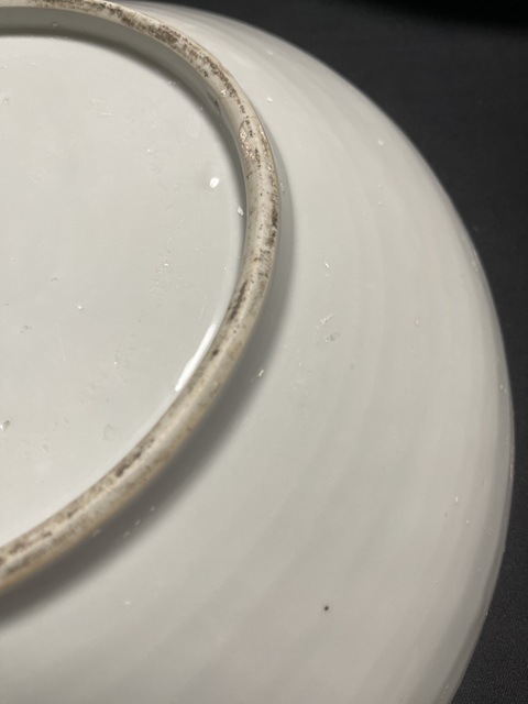 古玩陶瓷芭蕉麒麟紋青花盤真品鑒賞圖