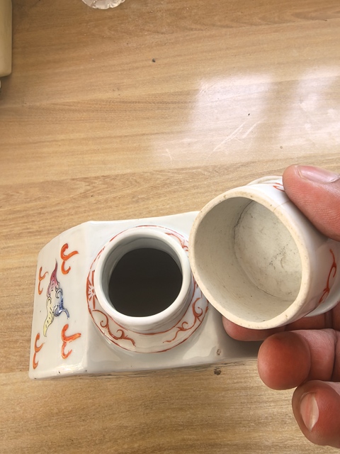 古玩陶瓷龍紋茶葉罐真品鑒賞圖