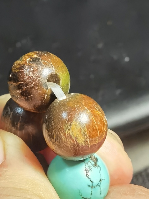 古玩玉器老珠子手串真品鑒賞圖