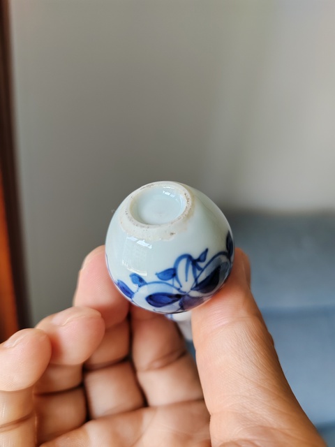 古玩陶瓷青花花卉紋葫蘆瓶真品鑒賞圖
