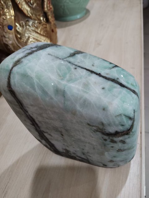 古玩玉器天然翡翠原石料真品鑒賞圖