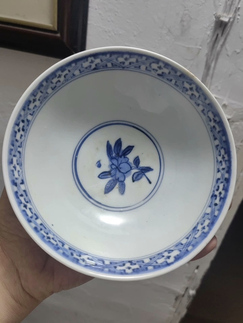 古玩陶瓷萬福攸同款馬紋青花碗真品鑒賞圖