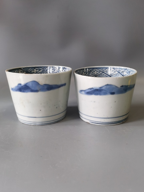 古玩陶瓷民國青花杯真品鑒賞圖