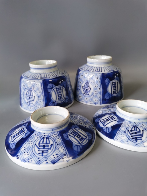 古玩陶瓷民國青花蓋碗真品鑒賞圖