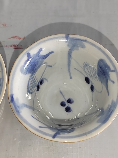 古玩陶瓷外紫金釉內青花杯真品鑒賞圖