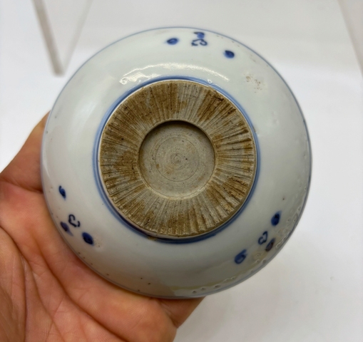 古玩陶瓷鹿紋青花盤真品鑒賞圖